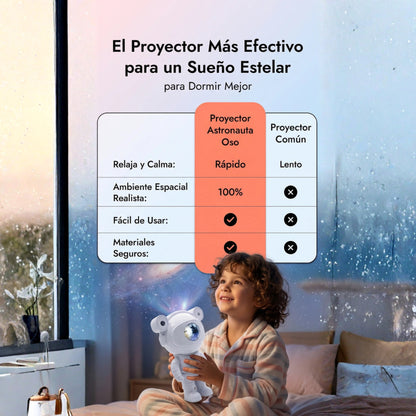 Lámpara Astronauta Proyector de Estrellas | Crea noches mágicas 🌌🚀