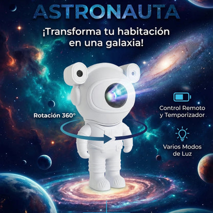 Lámpara Astronauta Proyector de Estrellas | Crea noches mágicas 🌌🚀